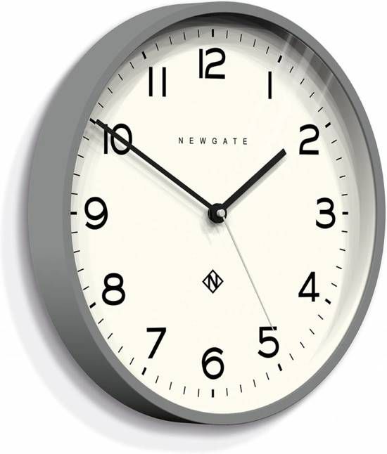Newgate Number Three Echo Wall Clock - Grey