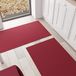 PETTI Artigiani Italiani - Keukentapijt, keukenloper, wasbaar, antislip, keukenloper, eenkleurig, 52 x 380 cm, bordeaux, 100% Made in Italy