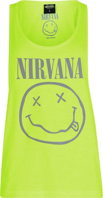 Nirvana Classic Logo Dames Top - groen - M