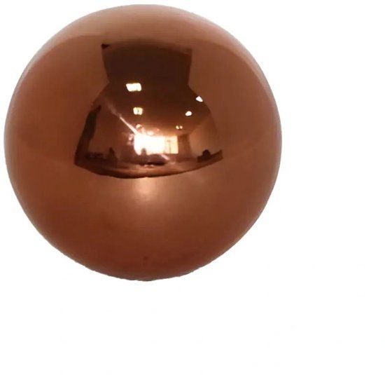 Buitengewoon de boet Deco Heksenbol Koper Glans Roestvrij Staal 15 cm