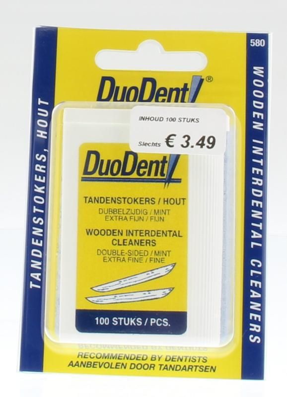 Duodent Tandenstokers Hout - 8716682115803