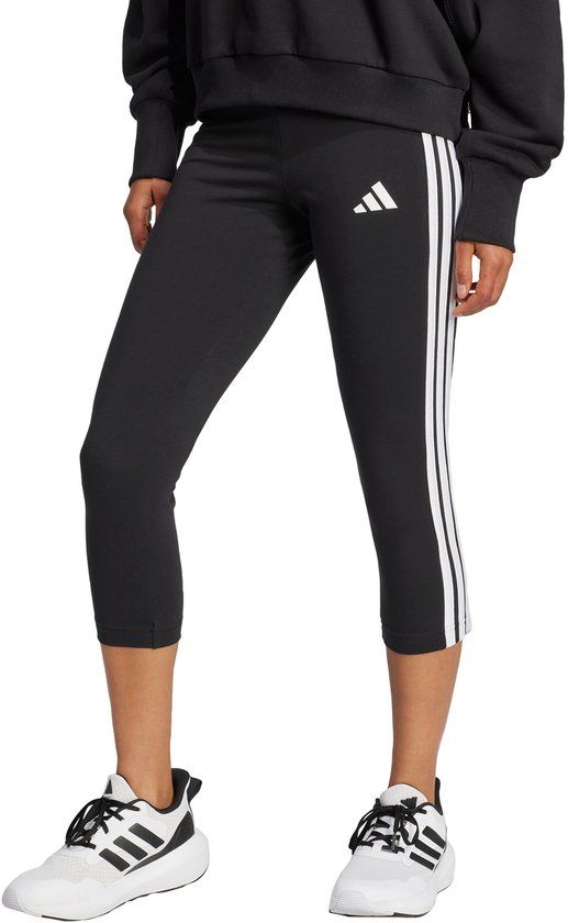 Adidas Sportswear Essentials 3-Stripes 3/4 Legging - Dames - Zwart - Maat M