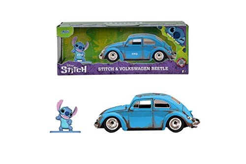 Jada Toys 253073001 - Lilo & Stitch 1959 VW Beetle, speelgoedauto, bekend van film, 1:32, verzamelvoertuig, vanaf 8 jaar