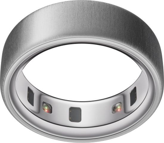 Oura Ring 4 - Brushed Silver - Size 8
