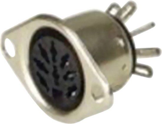 SELECT GOLD Hirschmann 930 343-200-1 DIN-connector Flensbus, contacten recht Aantal polen: 7 Zilver 1 stuk(s)