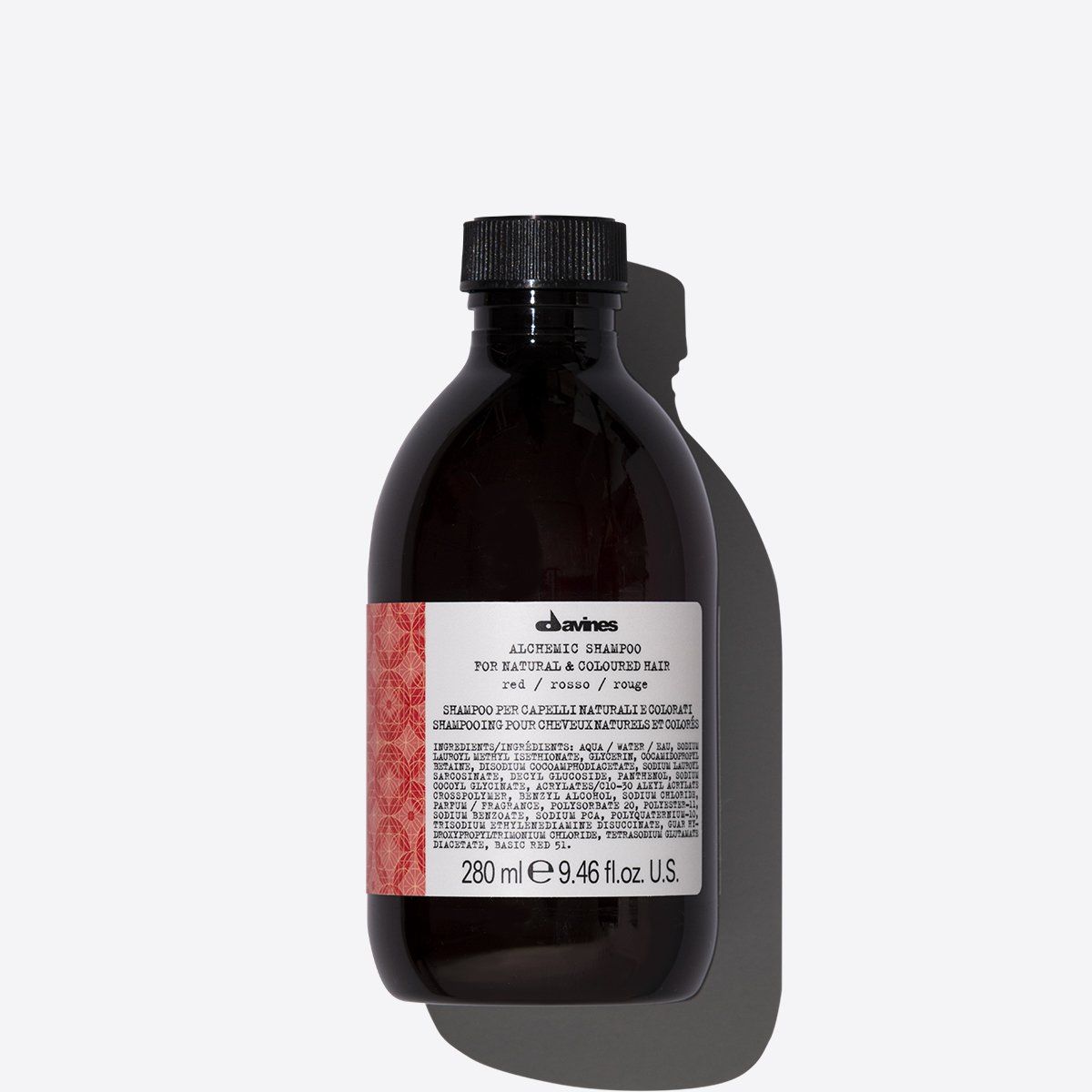 Davines Alchemic Red Shampoo - 280 ml - Voor gekleurd haar - Dames