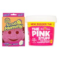 The Pink Stuff Aanbieding: The Pink Stuff Paste (850g) + Scrub Mommy spons roze