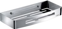 Gedy G-Hanoi doucheplank, rechthoekig, van roestvrij staal 304 met chroom-afwerking, R&S-design, afmetingen: 4,5 x 30 x 12,8 cm en 0,612 kg