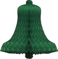 Papieren kerstklok 50 cm groen