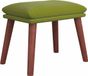 vidaXL - Voetenbank - 45x29,5x35 cm - fluweel - lichtgroen