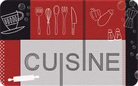 ID Mat Decor Keuken Rood Zwart, Kunstvezel, Grijs, 50 x 80