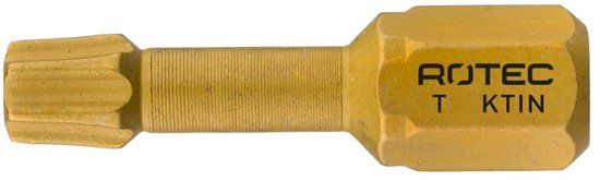 Rotec PRO Torsionbit T 10, L=25, C6.3, conisch, TIN (vpe 10)