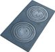 SEZAM Plaque de cuisson en fonte avec 2 trous, 65 x 37,5 cm, plaque de cuisson en fonte grise