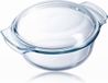 Pyrex Glazen Ovenschaal Rond met Deksel 1.3L