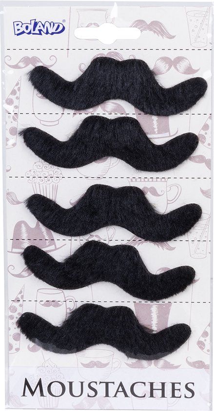 Boland - 5 Snorren Mexico Zwart - Mannen - Carnaval - Themafeest