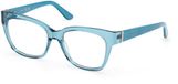 GUESS GU50233 087 Lunettes Carré Acétate Transparent Femme