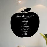 Ambiance Sticker Schoolbordsticker - uitwisbare zelfklevende muurstickers - APPEL - 45x45cm