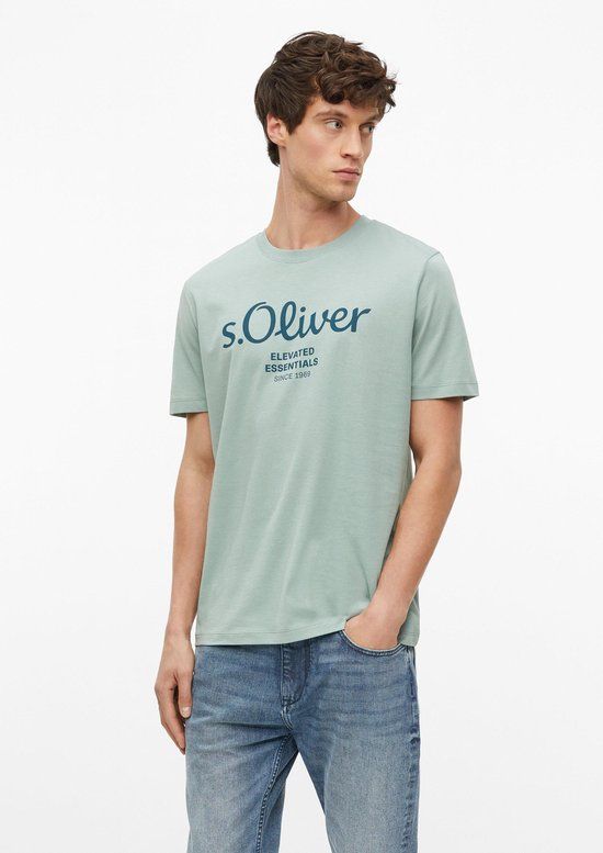 s.Oliver T-shirt saliegroen katoen XXL