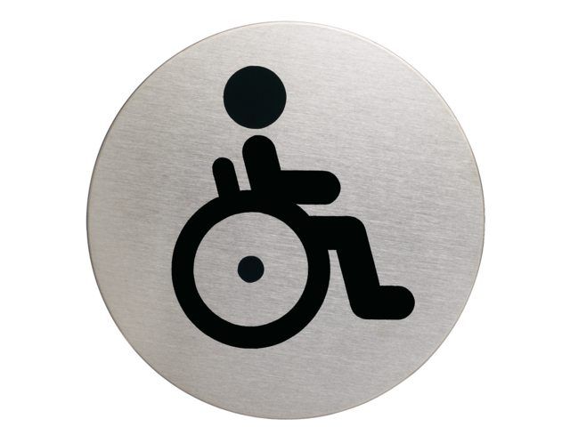 Durable Infobord pictogram 4906 wc invalide rond 83mm