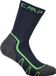 CMP Poly Midwandelsokken voor kinderen, Unisex, Blauw-Groen Fluo, Schoenmaat 28-30