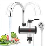 Merkloos Elektrische Kraan Warmwaterapparaat met LCD Display en Flexibele Uitloop