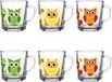 Glasmark KROSNO 220ml Set van 6 Kinderglazen met Uilmotief