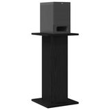 vidaXL Luidsprekerstandaards - 2 stuks - Zwart Eiken - 30 x 30 x 60 cm