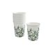 Homéa Set van 10 papieren bekers, 23 cl, eucalyptus