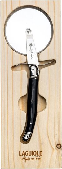 Laguiole Style de Vie Premium Line Pizza snijder - Zwart