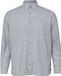 s.Oliver - Heren overhemd van linnenmix met lange mouwen en strepen - Regular Fit - Navy - XXL