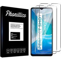 Phonillico® Gehard glas voor Vivo Y76 5G [Pack 2]