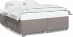 Maison Exclusive - Cadre de lit sans matelas, couleur taupe, 200x200 cm, rembourré