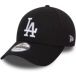 New Era LA Dodgers zwart-wit verstelbare baseball cap