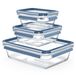 Tefal MasterSeal Glass set de 3 pièces boîtes de conservation 0.45/0.8/2.0L