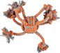 Flamingo Octopus James - Hondenspeelgoed - 34 cm - Oranje;Grijs