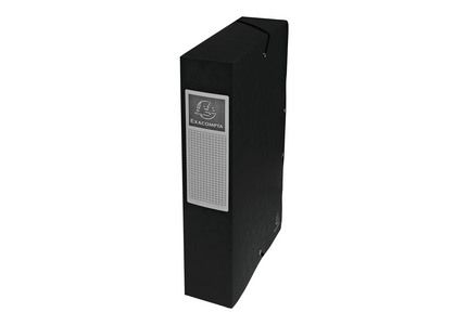Exacompta Archiefdoos - A4 - Zwart - 6cm Rugbreedte - Karton
