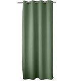 ED ENJOY HOME Verduisteringsgordijn met zilveren oogjes, kleigroen, 140 x 240 cm, 100% polyester, Oeko-Tex gecertificeerde stof, Réglisse-collectie