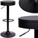 Mirosław Gockowiak Tabouret de bar Jimi Noir Pivotant Réglable Loft Cuir écologique