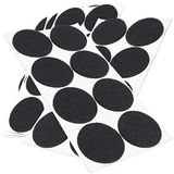 Adsamm® 40 x Zelfklevende Viltglijders Zwart ø 50 mm Rond 3,5 mm Dik