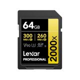 Lexar Professional 2000x SD Kaart 64GB