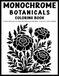 Monochrome Botanicals Coloring book