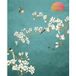 Papier peint panoramique branches oiseaux 325 cm x 398 cm