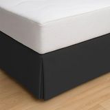 ECOMMERC3 Bedsprei voor bedden met 105 cm breed, 105 x 190/200 cm, zwart, antislip, ademend, 100% Made in Spain