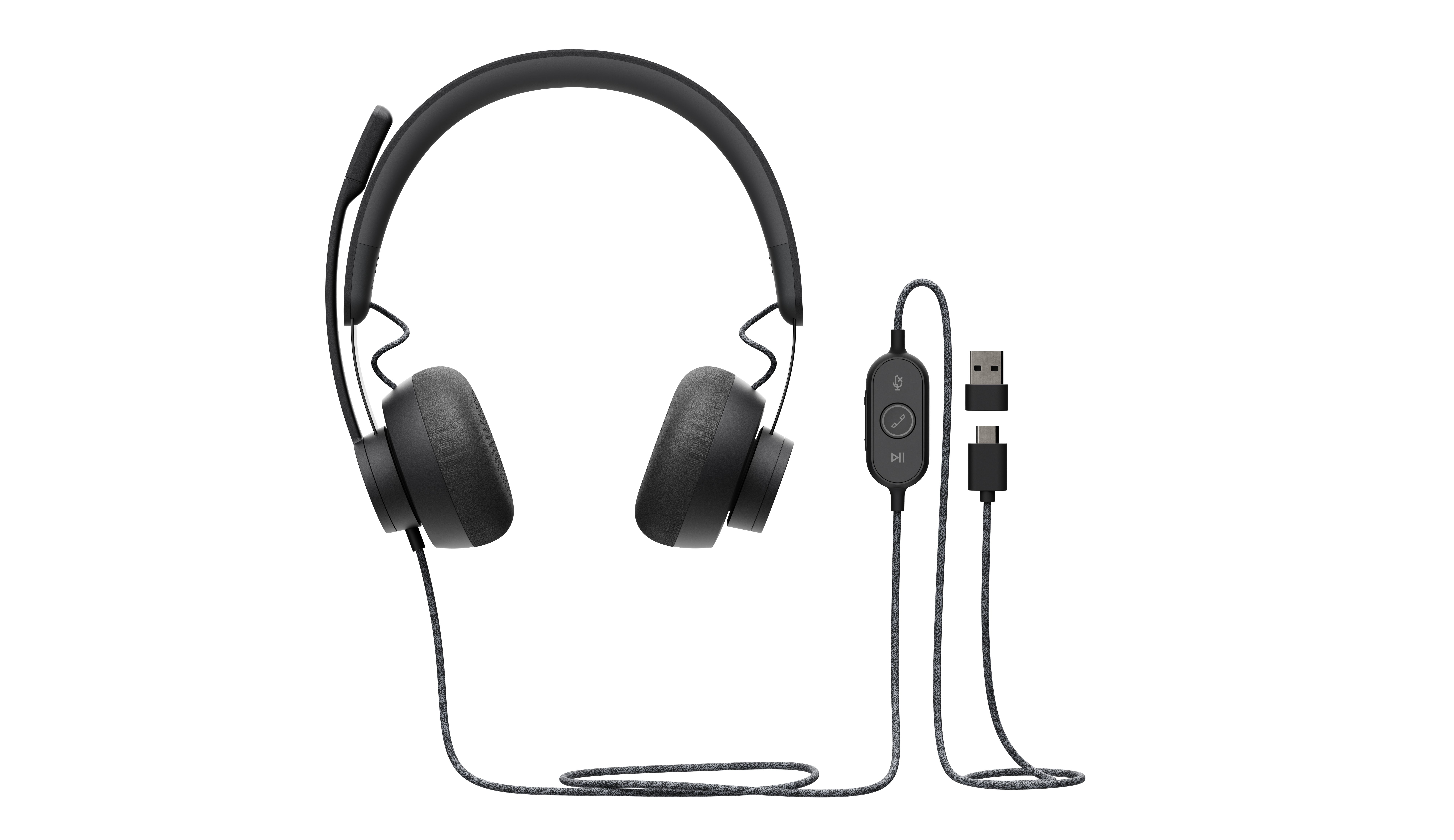 Logitech Zone Wired UC Headset - USB-C - Graphite