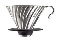Hario Dripper V60-02, stalowy z silikonową podstawą