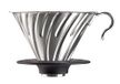 Hario Dripper V60-02, stalowy z silikonową podstawą