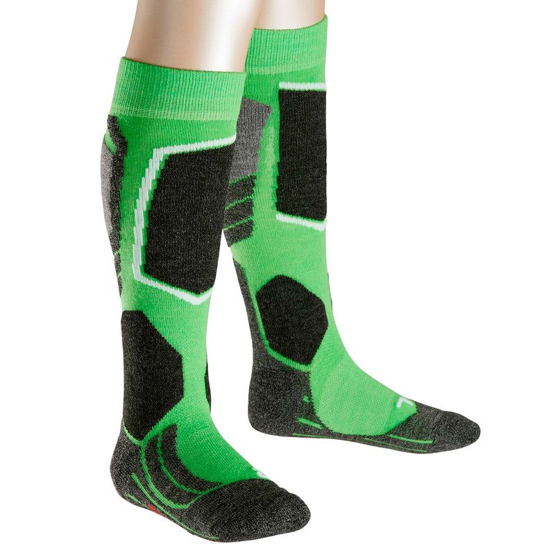 Falke SK2 Sokken Kinderen groen/zwart 31-34 2018 Wintersport sokken
