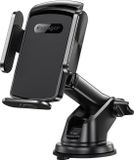 Essager Support de téléphone universel tableau de bord/fenêtre ventouse noir