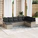 Maison Exclusive - Set de 8 coussins de banc de jardin, gris clair, en polyrotin