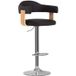 Maison Exclusive - Lot de 2 tabourets de bar en bois courbé noir et similicuir